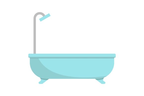 Bathroom Bathtub Vector Illustrations: A Designer's Asset
