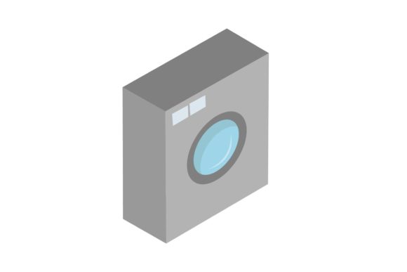 Bathroom Washing Machine Illustrations: Fresh Design Assets