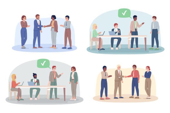 Business Teamwork Illustrations: Humanizing Your Brand