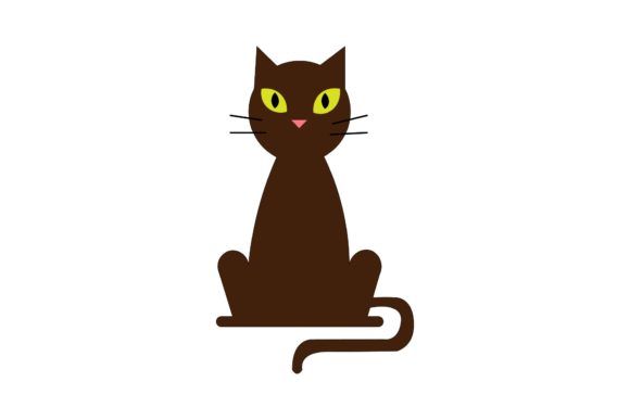Halloween Cat Brown Illustrations: A Designer's Spooky Asset