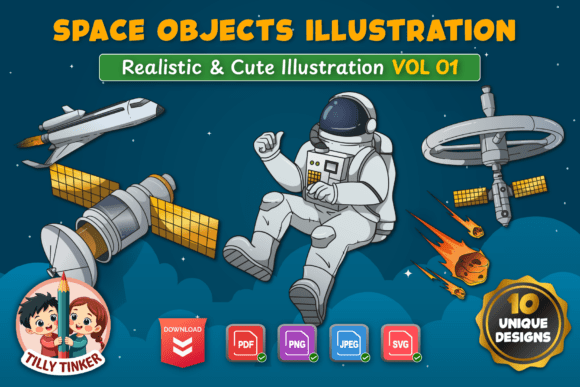 Space Objects Illustrations Vol 01: A Toolkit for Stellar Visual Storytelling