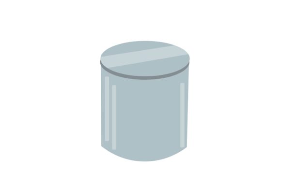 Stylish Bathroom Trash Can Illustrations Vectors