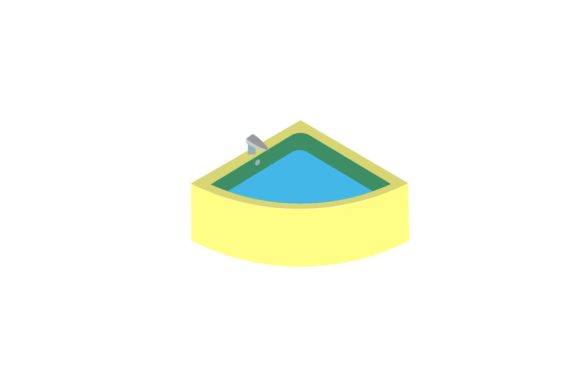 Sunny Yellow Bathtub Illustrations for Creative Projects