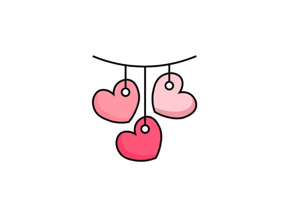 Valentine Banner Heart Illustrations: Your Go-To Design Asset