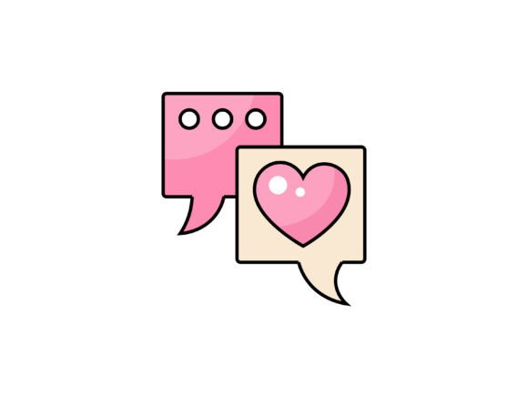Valentine Chat Illustrations: Sweet, Charming Design for Any Project